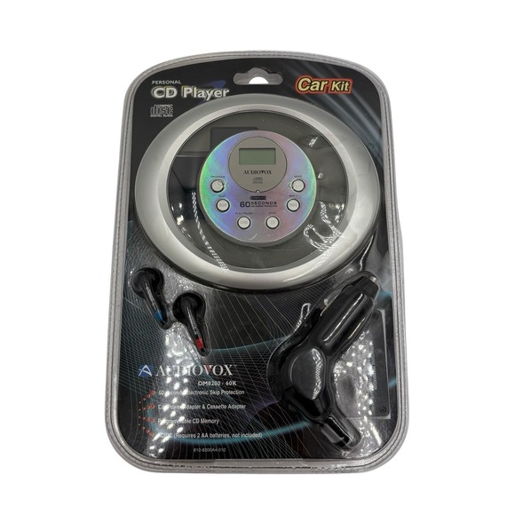 Audiovox DM8200-60k,60 Second Anti shock  CD Player Car Kit-Sealed New/cassette - Picture 1 of 6